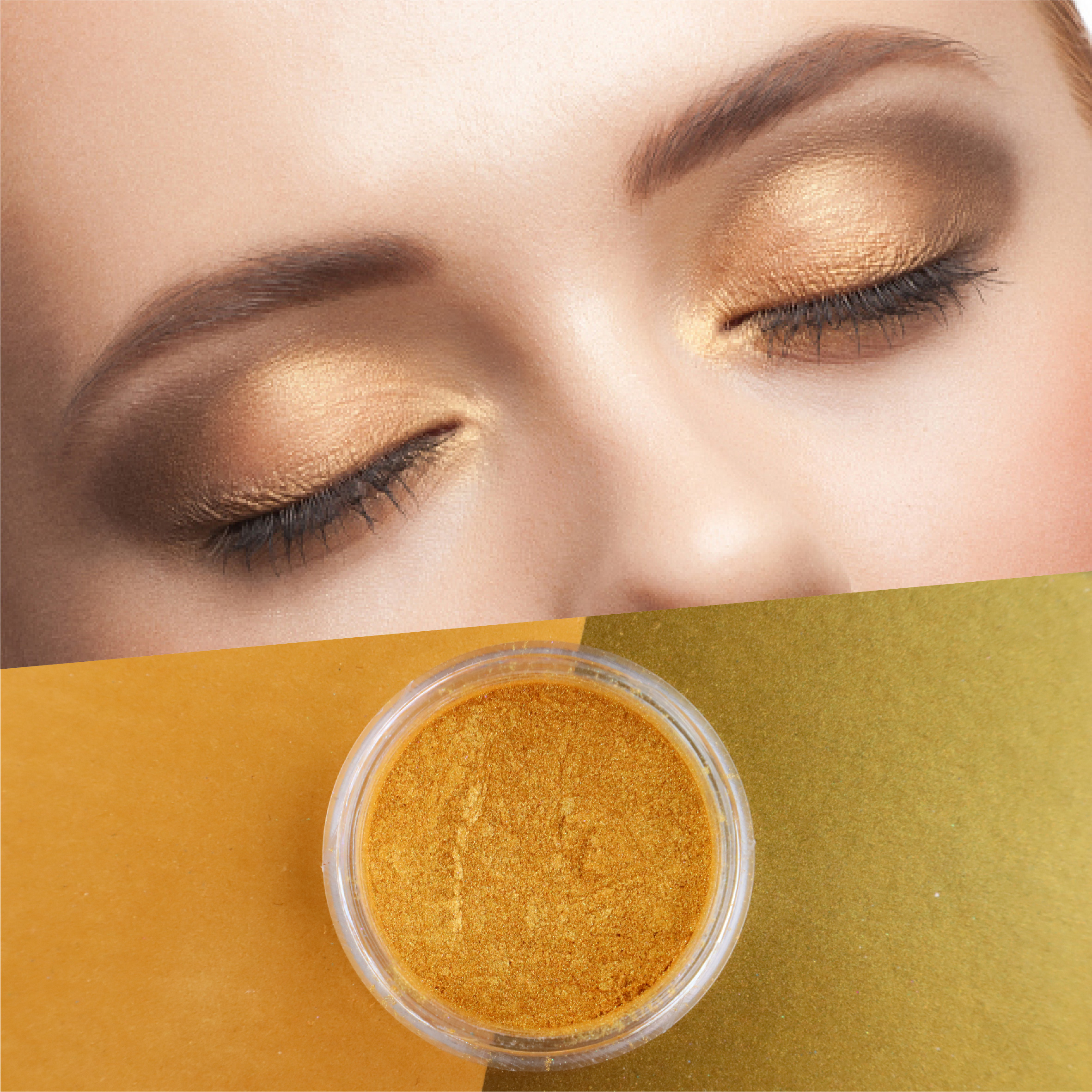 Přírodní zlatý perleťový pigment