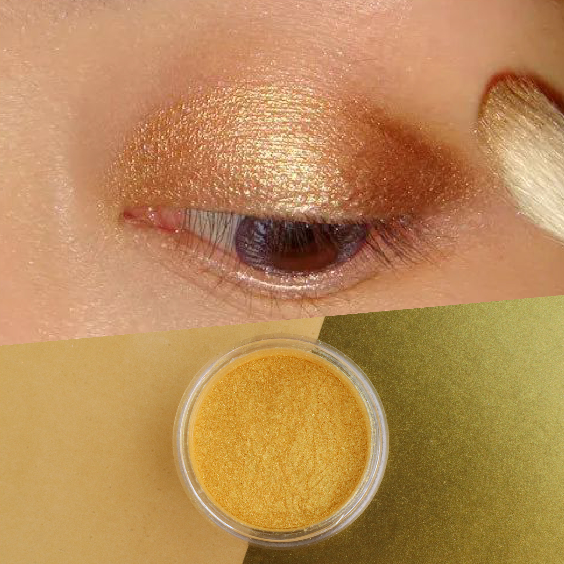 Křišťálový zlatý perleťový pigment