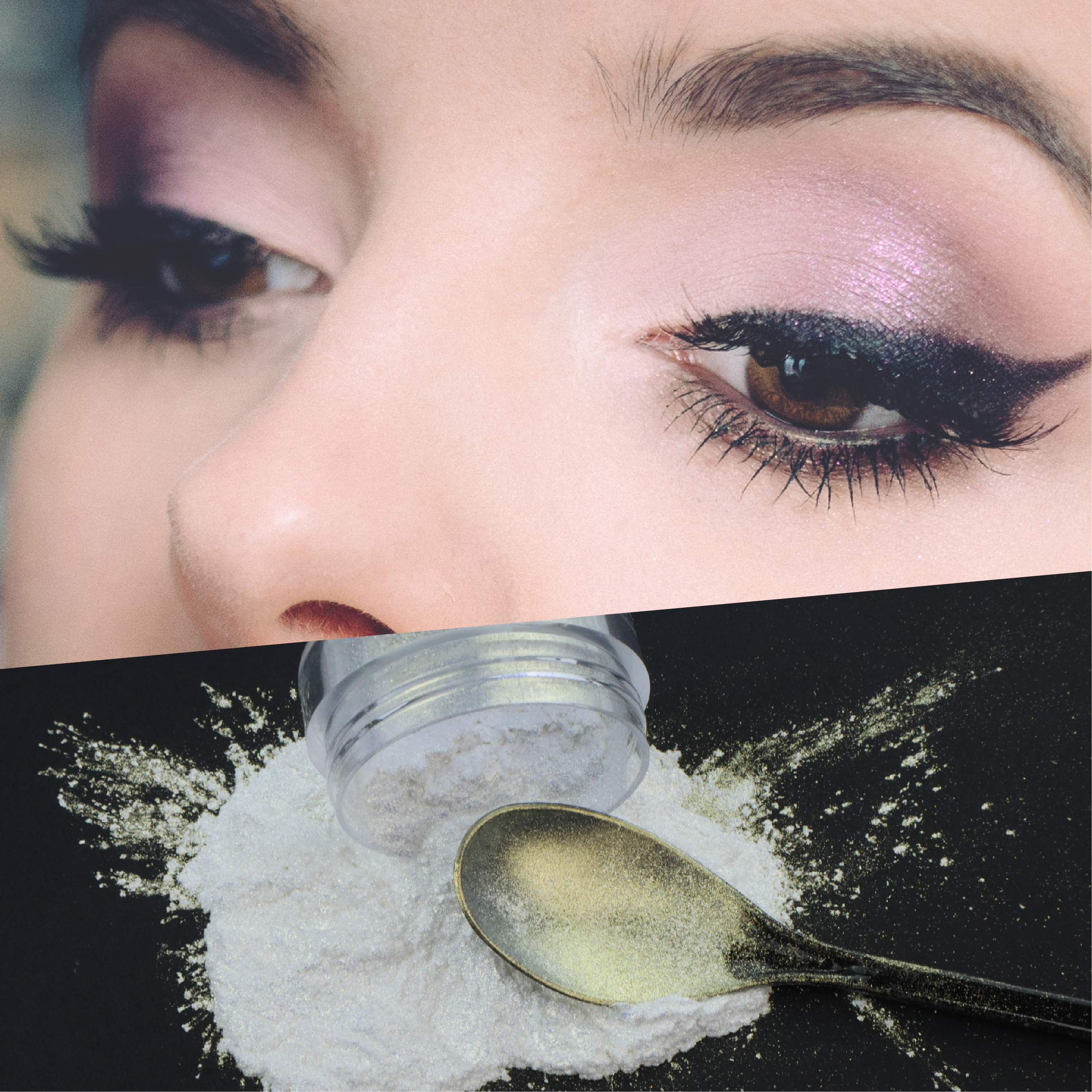 Vysoký chroma perleťový pigment